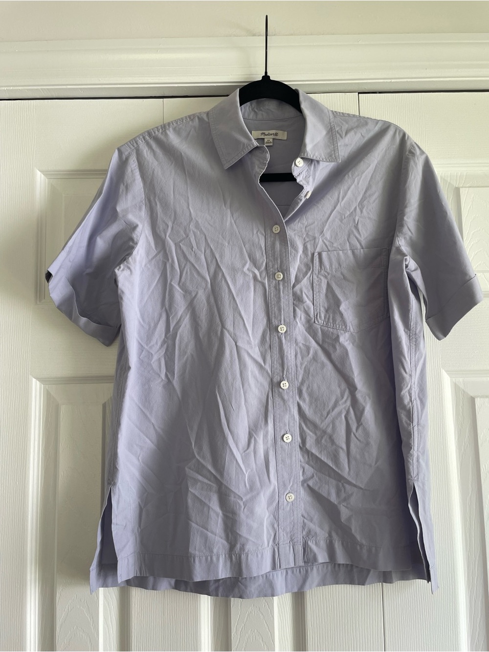 Madewell Light Blue Short-Sleeve Button-Down Shirt